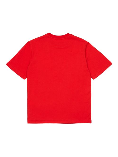 T-shirt bambino Diesel over rossa a manica corta DIESEL KIDS | J0273700YI9K405